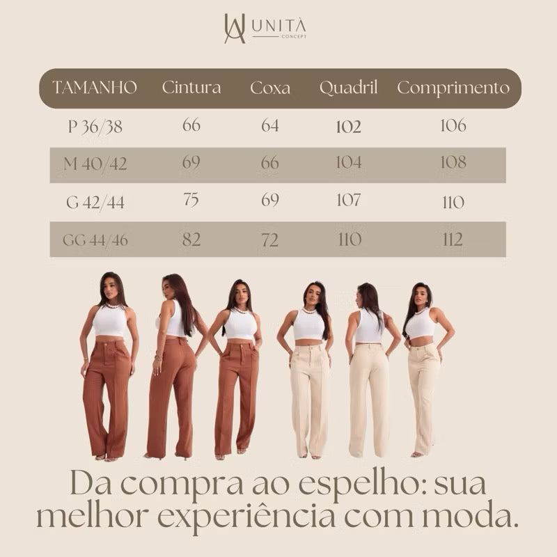 Kit 2 calça  alfaiataria